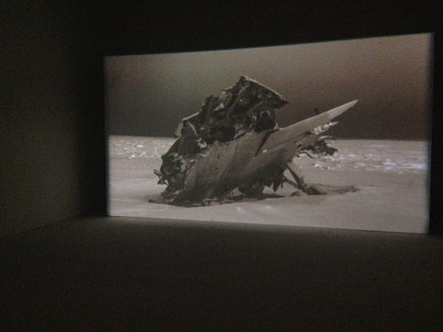 Charles Stankievech, "The Soniferous Aether of Land Beyond the Land Beyond" (2012), 16 mm film installation