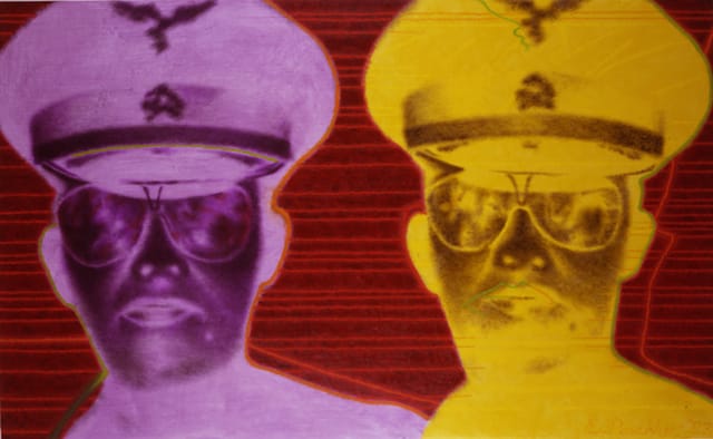 ED PASCHKE  “Sauganash”  46” by 74”  oil_canvas  1983  COPYRIGHT- THE ESTATE OF ED PASCHKE.  COURTESY- MARY BOONE GALLERY, NEW YORK.
