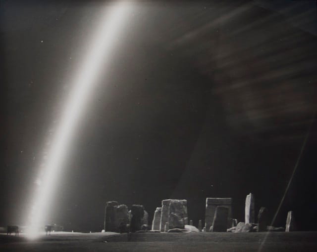 COWS AND FLARE AT STONEHENGE, 1944 (© Harold Edgerton Archive, MIT. Courtesy Michael Hoppen Gallery)