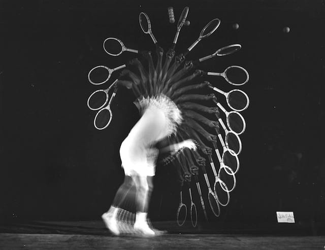 PANCHO GONZALES SERVES 1949 (© Harold Edgerton Archive, MIT. Courtesy Michael Hoppen Gallery)