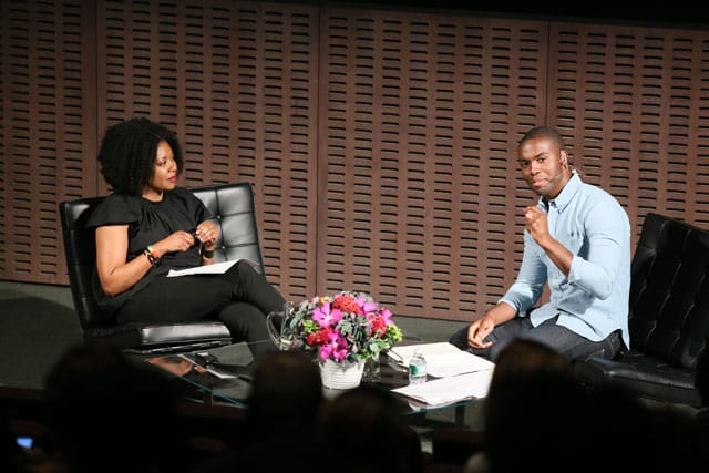 Adrienne Edwards and Adam Pendleton in conversation at MoMA (all photos by Keith Smith, © 2014 MoMA)