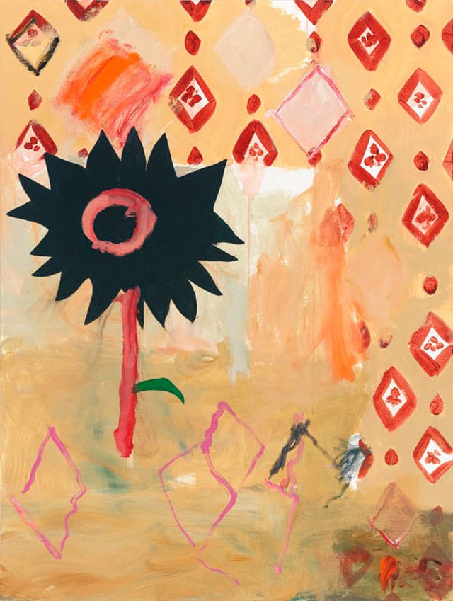 Margot Bergman, "Mars Black" (2012), acrylic on linen, 48 x 36 in (image courtesy Corbett vs. Dempsey) (click to enlarge)