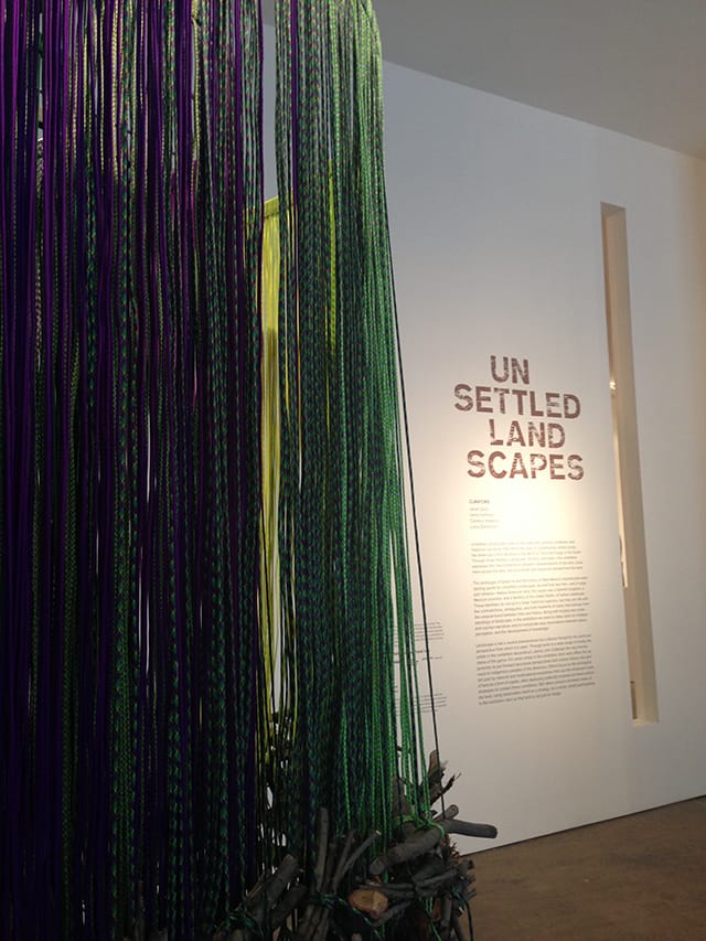 Entry wall, 'Unsettled Landscapes' at SITE Santa Fe (click to enlarge)