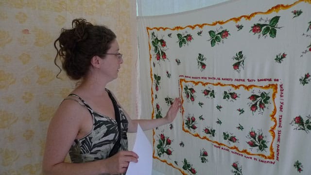 Tamar Chabashvili with one of her supras