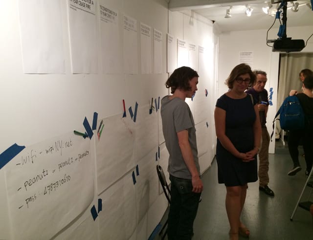 A view of the interior of Undercurrent Projects for 10 Days, 10 Ideas