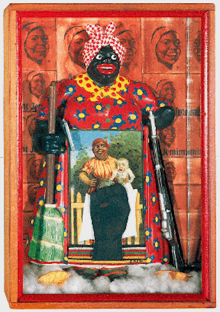 Betye Saar, "The Liberation of Aunt Jemima" (1972) (via wikipedia.org)