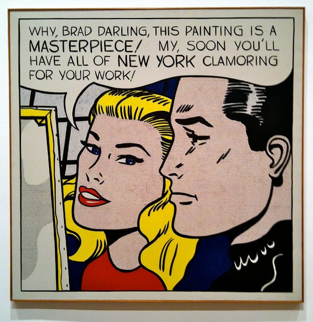 Roy Lichtenstein, "Masterpiece" (1962) (via flickr)