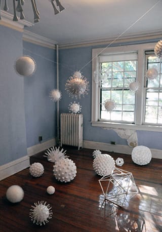 One of the room-sized installations at last year's Governors Island Art Fair.