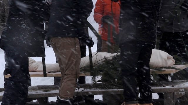 Still of a burial at Greensprings Natural Cemetery in New York from "A Will for the Woods"