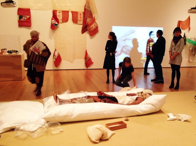 Lygia Clark, "Structuring of the Self" (1976–88) (all photos by the author for Hyperallergic unless otherwise noted)