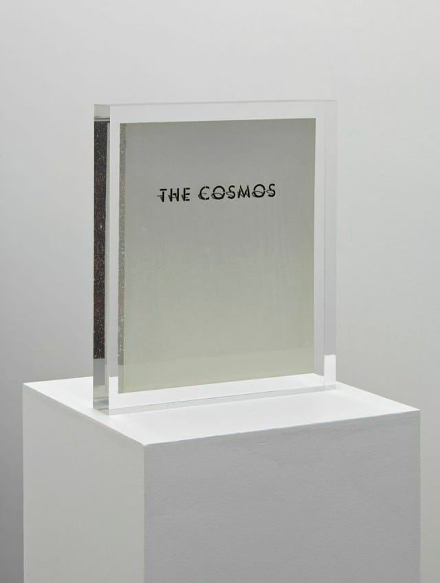 Mungo Thomson, “Inclusion (The Cosmos),” 2014. Lucite embedment. All images courtesy of Aran Cravey Gallery, Los Angeles.