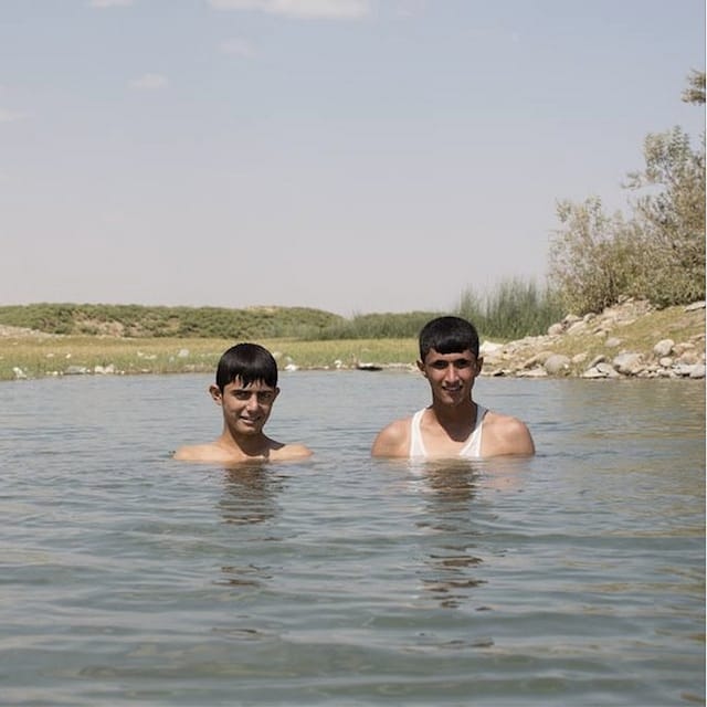 "Swimming is the greatest thing in life. If we have time, we swim ten times per day." (Kalak, Iraq)
