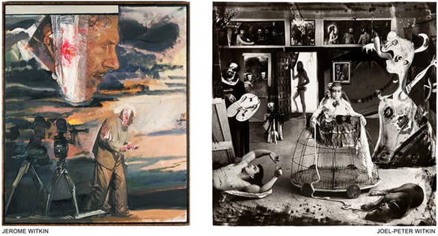 Works by Jerome Joel (left) and Peter Witkin (via jackrutbergfinearts.com)
