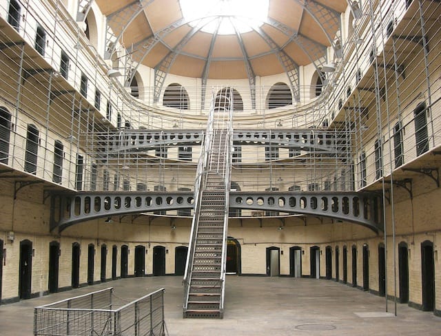 Kilmainham Gaol, a former panopticon-style prison