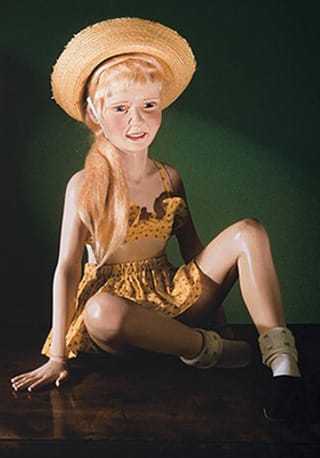 mage: Morton Bartlett, Untitled (Girl in Yellow Sunsuit), 1955, printed 2006, dye coupler print, 28 1/4 x 20 in., LACMA, gift of Barry Sloan, ©The Bartlett Project, LLC.  (via LACMA)