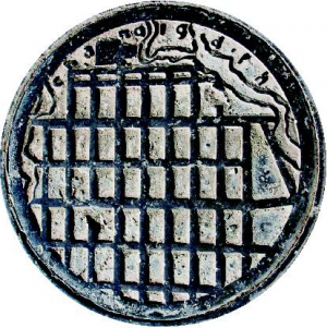 A manhole cover was moulded with sand-cast relief depicting a map of Chandigarh as drawn by Le Corbusier (via Times of India)