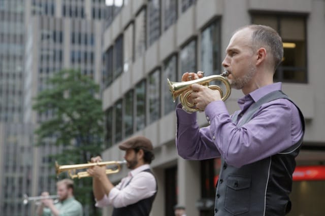 "Trumpet City" at the 2014 NYC Summer Streets (photograph by Beth O'Brien)