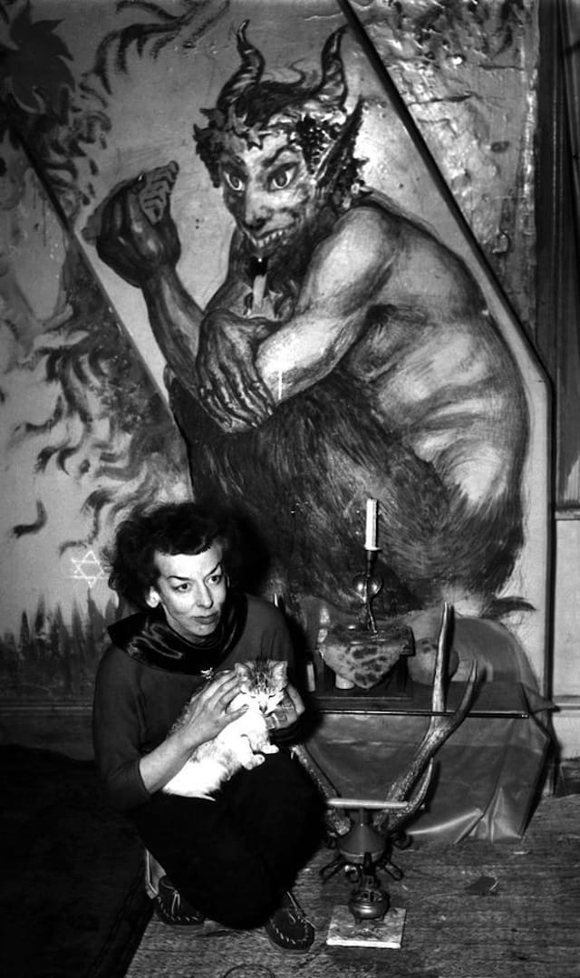 Artist Rosaleen Norton known as the Witch of Kings Cross. Photo taken on 30 January 1950. SMH NEWS Picture by STAFF