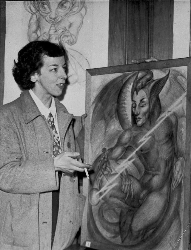 Portrait of Rosaleen Norton, artist and 'Kings Cross Witch', date unknown.