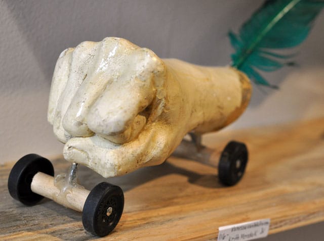 Vanessa van Walraven and Keith Mendak provide a punch