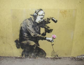 One of two Banksy murals attacked by California resident