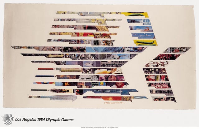 Robert Rauschenberg, LA Olympics poster (1984) (Knapp Communications Corporation, ed.)