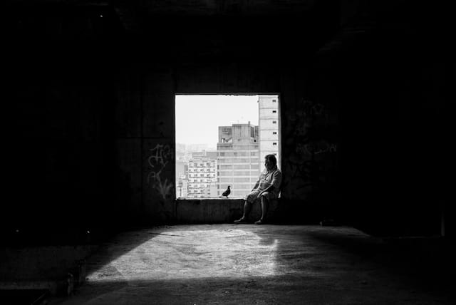 An image from the moving out period 