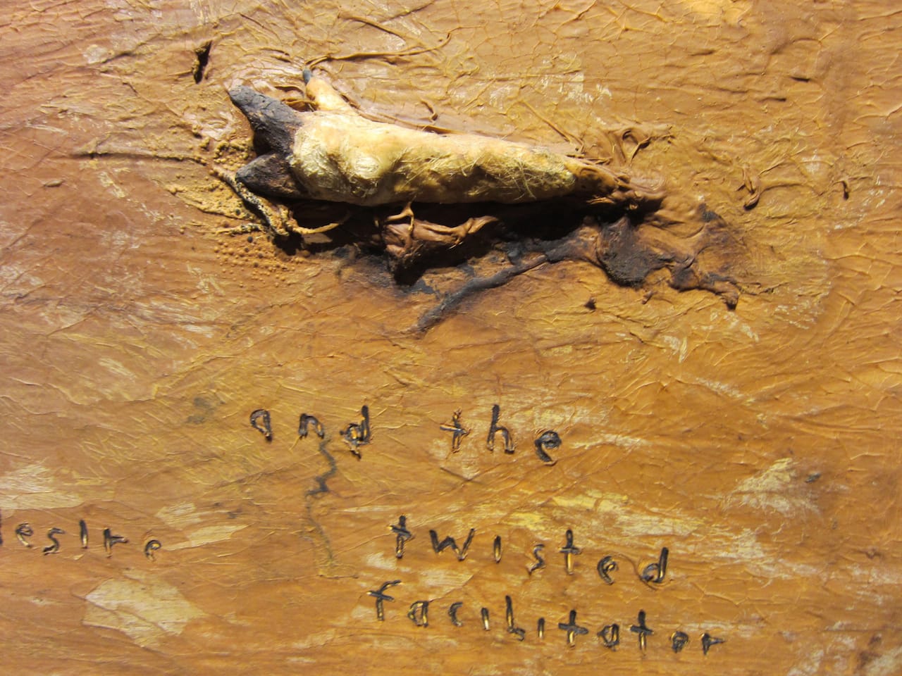 Detail of "Mister Redman" (2000), oil & mixed media on canvas