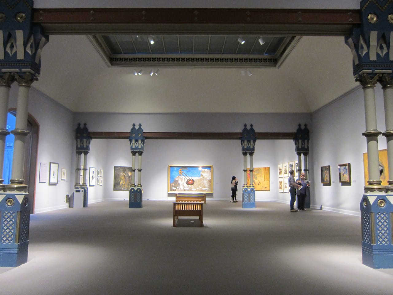 Installation view of "David Lynch: The Unified Field"