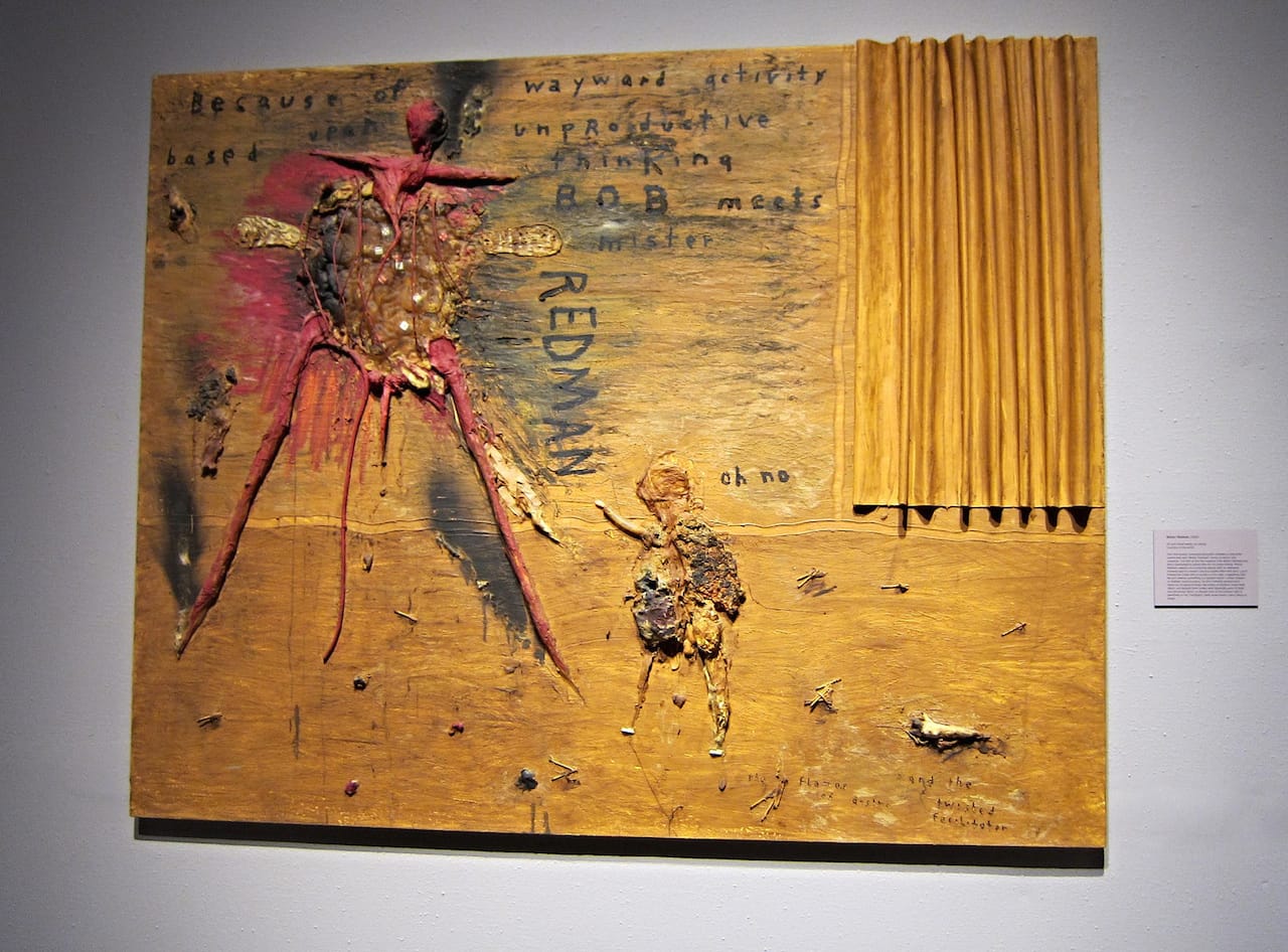 "Mister Redman" (2000), oil & mixed media on canvas