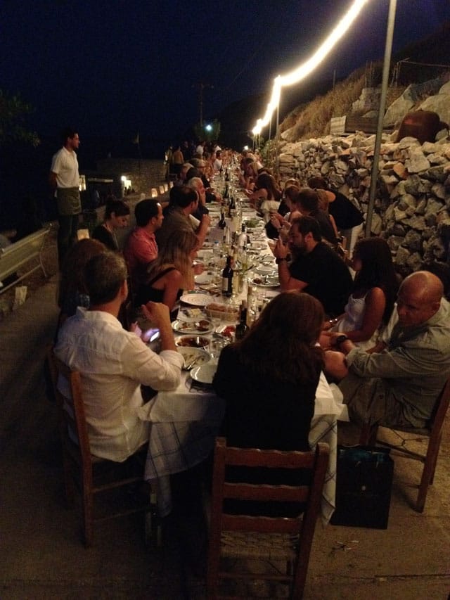 Opening night dinner (click to enlarge)