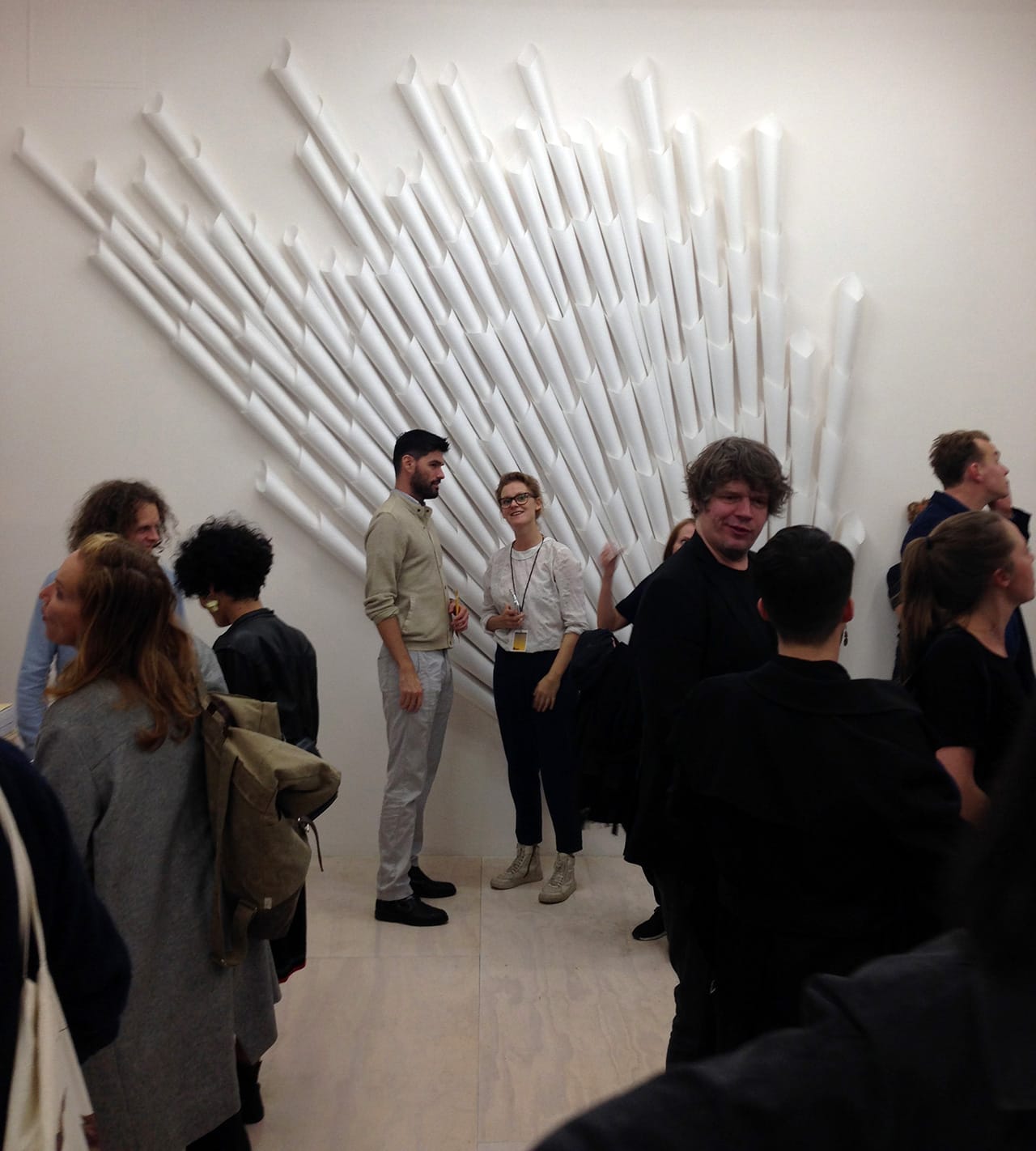 Opening night at Norway Focus: KUNSTNERBØKER (all photos by the author for Hyperallergic)