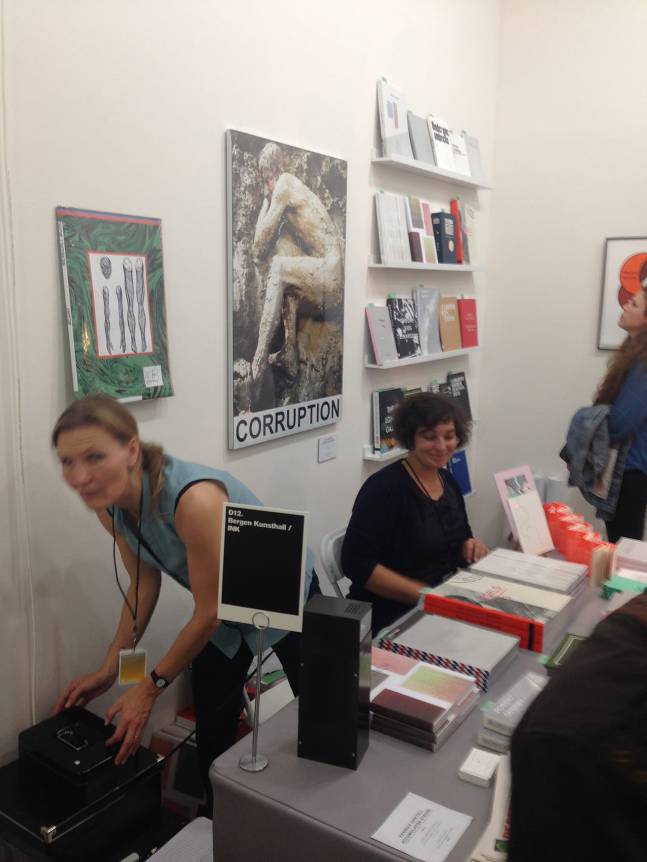 Bergen Kunsthall/INK booth, opening night