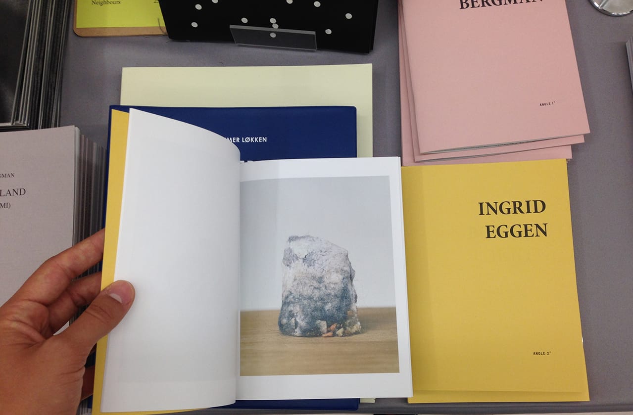 Angle 2º: Ingrid Eggen, Condensed. Multipress, 2014. Edition 30 of 360. Text from the artist: "Tidied residues of folded knees and arms. Processed images of recomposed degeneration. An interrupted movement displaces language and provides shapeless thoughts about a view."
