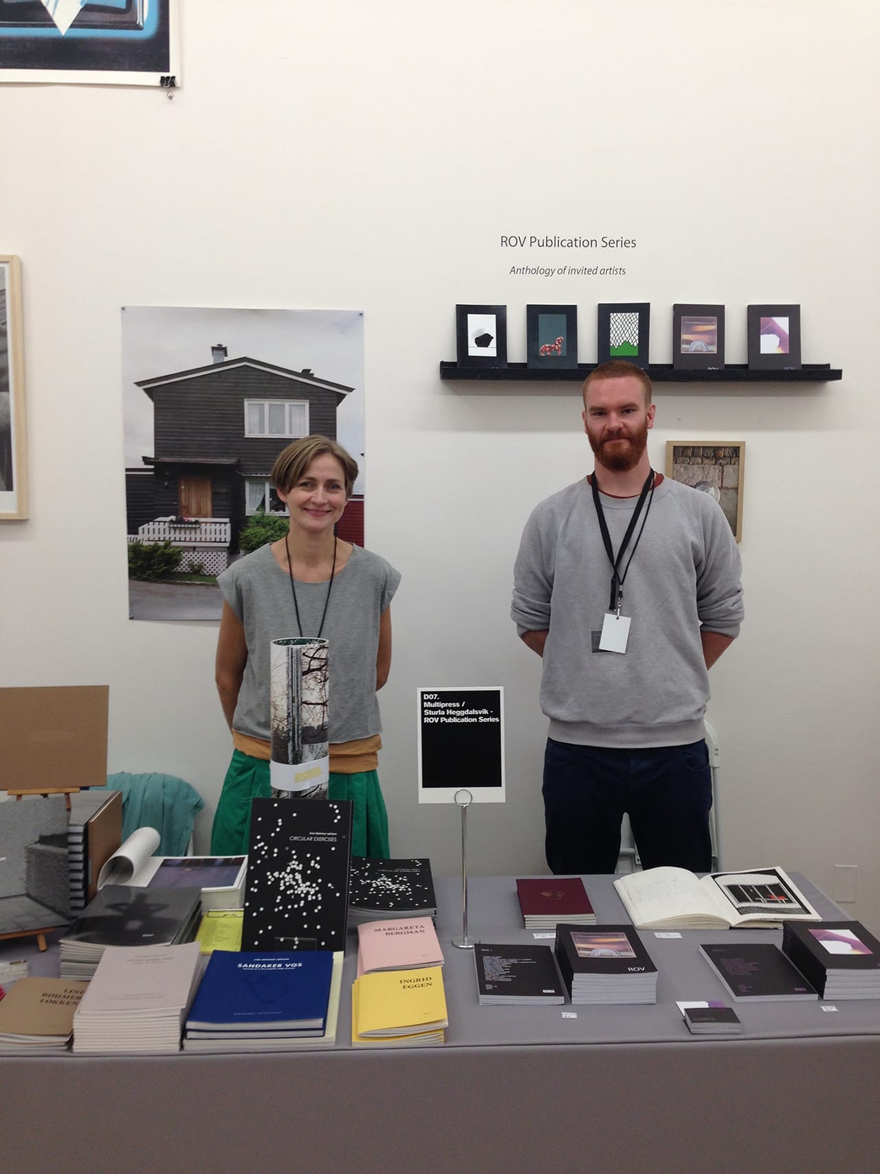 Line B. Løkken (Multipress) and Sturla Heggdalsvik (ROV) in front of their shared stand. 