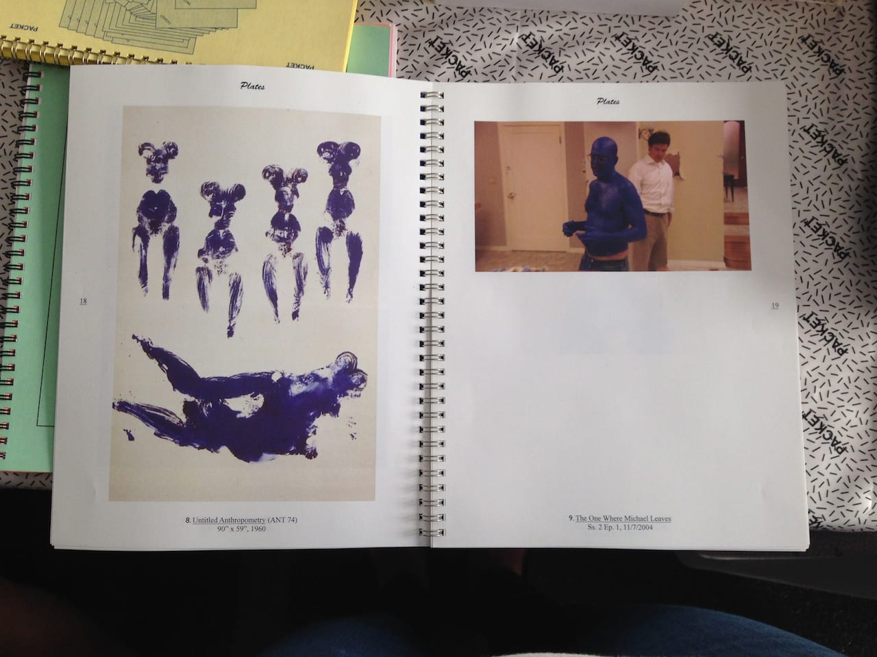 Yves Klein / Tobias Funke http://chrisnosenzo.com/2011-kleinfunke.html By Chris Nosenzo