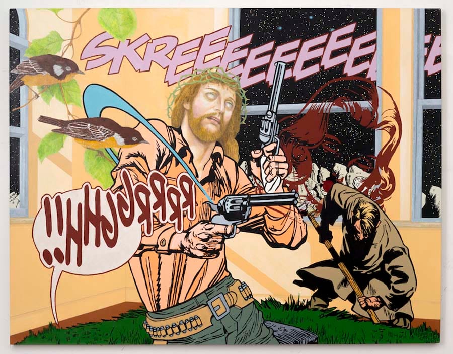 Jerry Kearns, "One Trick Pony" (2013), acrylic on canvas, 72 x 92 inches