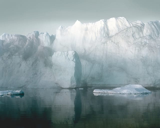 Olaf Otto Becker, Ilulissat Icefjord 7, 07/2003, 69°11’59”N, 51°08’08”W, from the series Broken Line, 2003, archival pigment print, ©Olaf Otto Becker