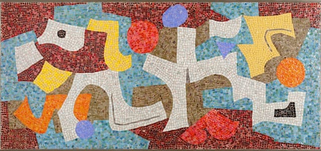 Abstract , 1953, by Carlos Merida was recently gifted to the Blanton Museum in Austin (all images courtesy of the Blanton Museum) 
