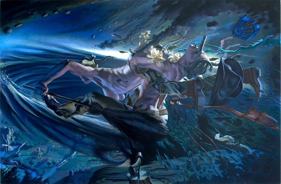 Nicola Verlato, "Mothers" (2005), oil on linen, 42 x 64 inches