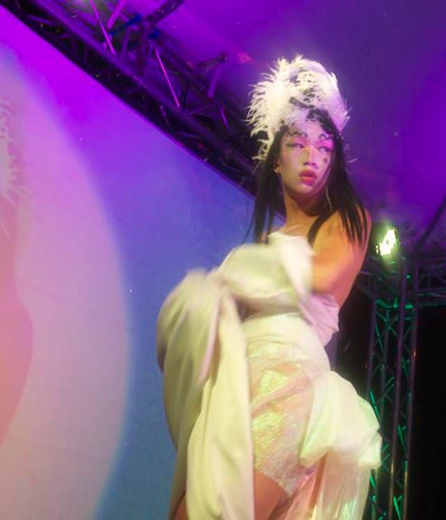 Precious Holy Poon, "Critical Mascara" (2014) (photo by Lyla Rowen, courtesy of Portland Institute for Contemporary Art) 