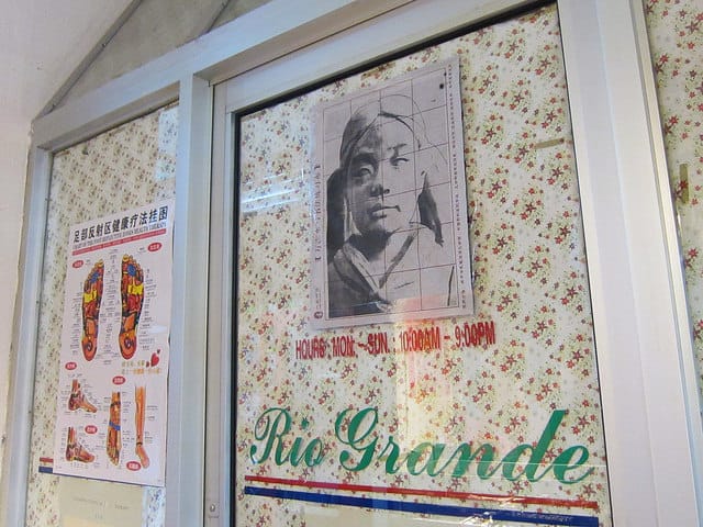 Prune Nourry's “Imbalance” installation in a Chinatown foot-massage parlor