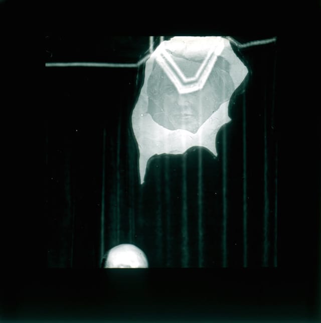 "A Psychic Figure," from a series of lantern slides on "Psychic Photography From A New Angle" (via Tyne & Wear Archives & Museums)