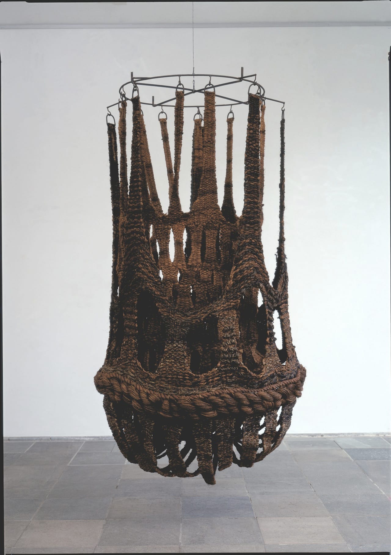 Jagoda Buić Fallen Angel, 1967 Sisal 120 1/2 x 57 inches 306 x 145 cm Stedelijk Museum Amsterdam
