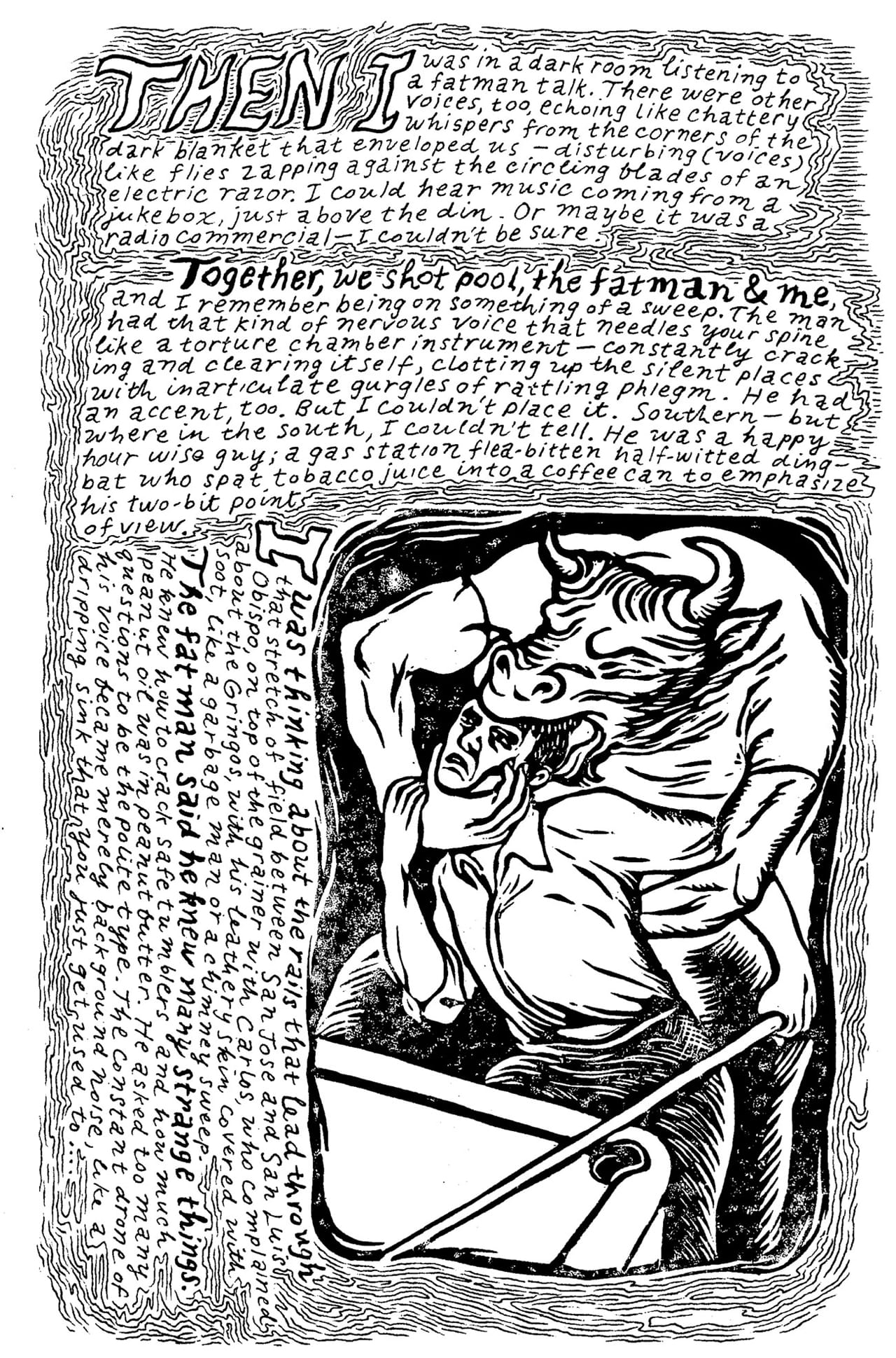 Tim Lane, page from 'The Lonesome Go' (click to enlarge)