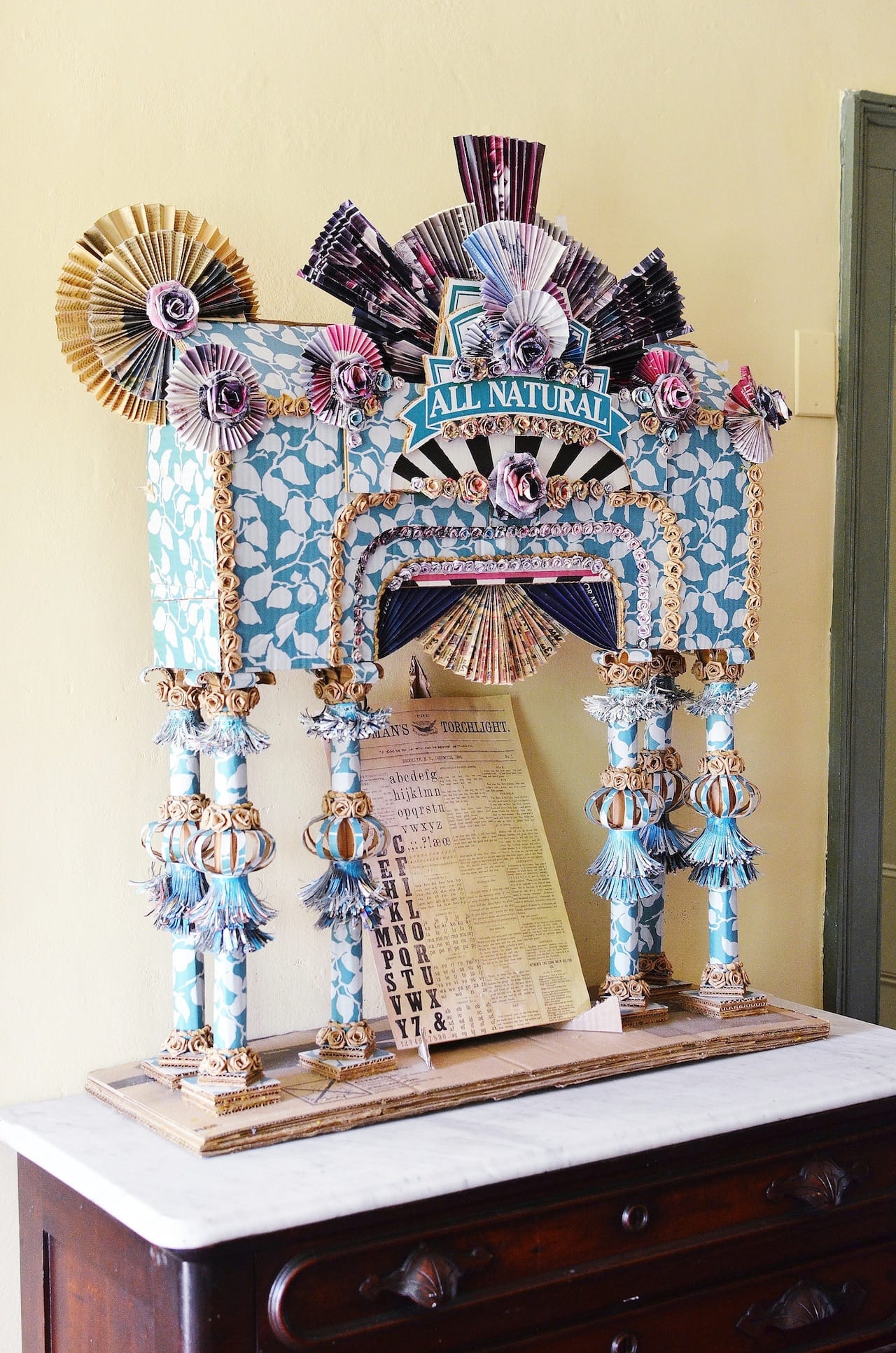 Xenobia Bailey, "Century 21: Bed-Stuy Rhapsody in Design: A Reconstruction Urban Remix in the Aesthetic of Funk" (photo by Christos Katsiaouni) (click to enlarge)