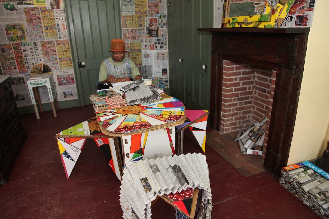 Xenobia Bailey, "Century 21: Bed-Stuy Rhapsody in Design: A Reconstruction Urban Remix in the Aesthetic of Funk" (photo by Shulamit Seidler-Feller)