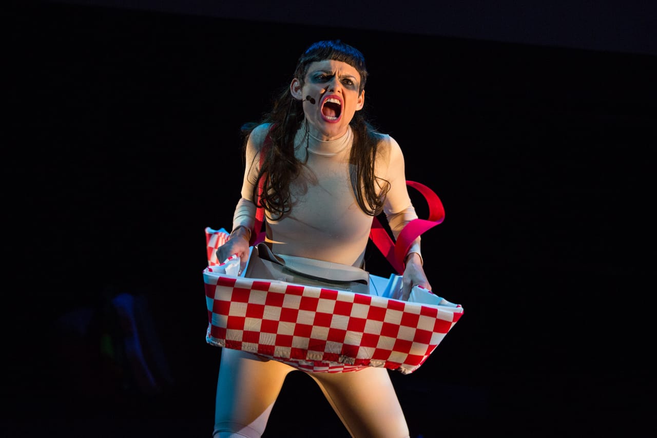 Dynasty Handbag performing 'Soggy Glasses: A Homo’s Odyssey' at BAM (click to enlarge)