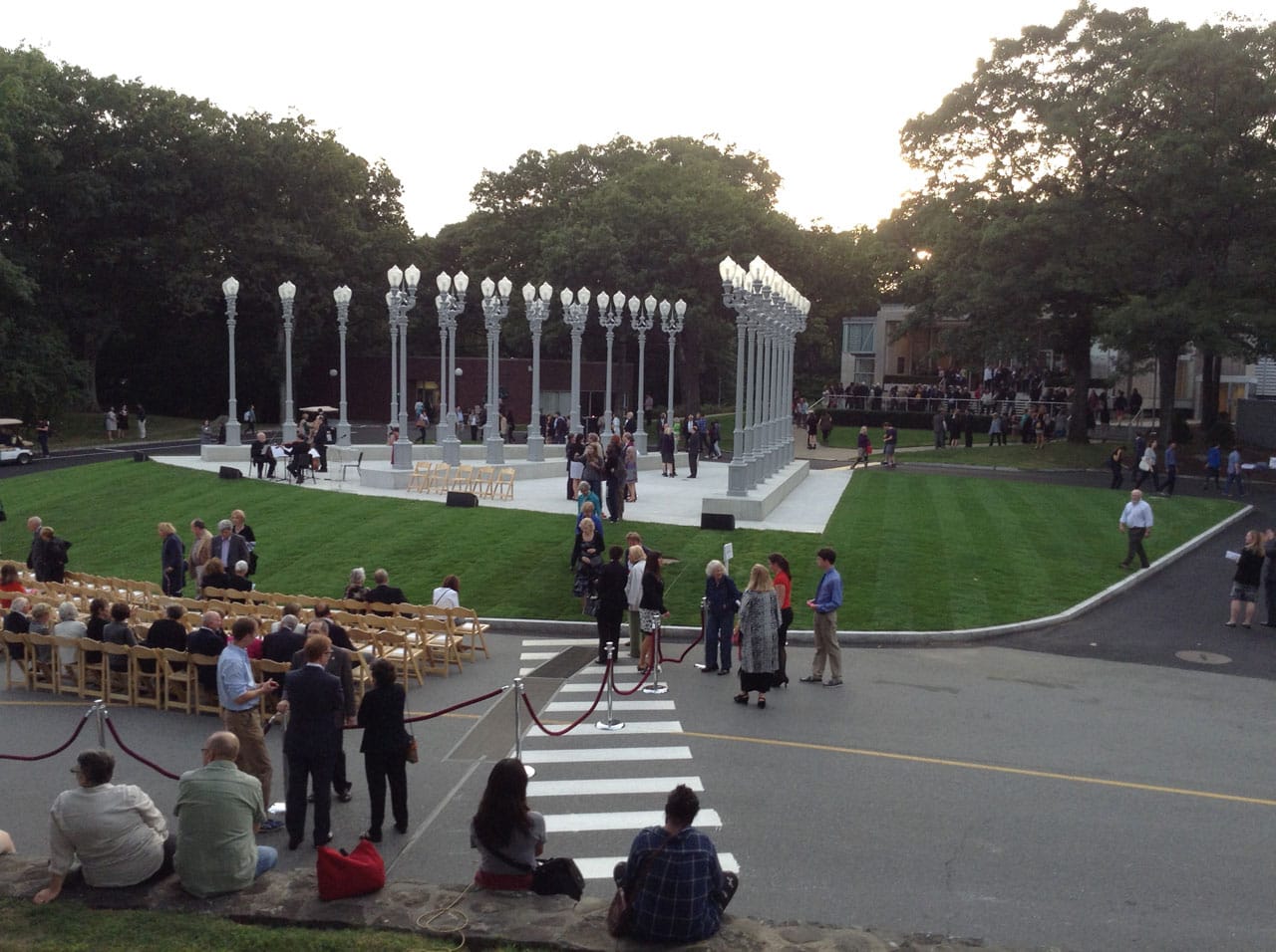 Chris Burden, "Light of Reason" at the Rose Art Museum (all photos by the author for Hyperallergic)