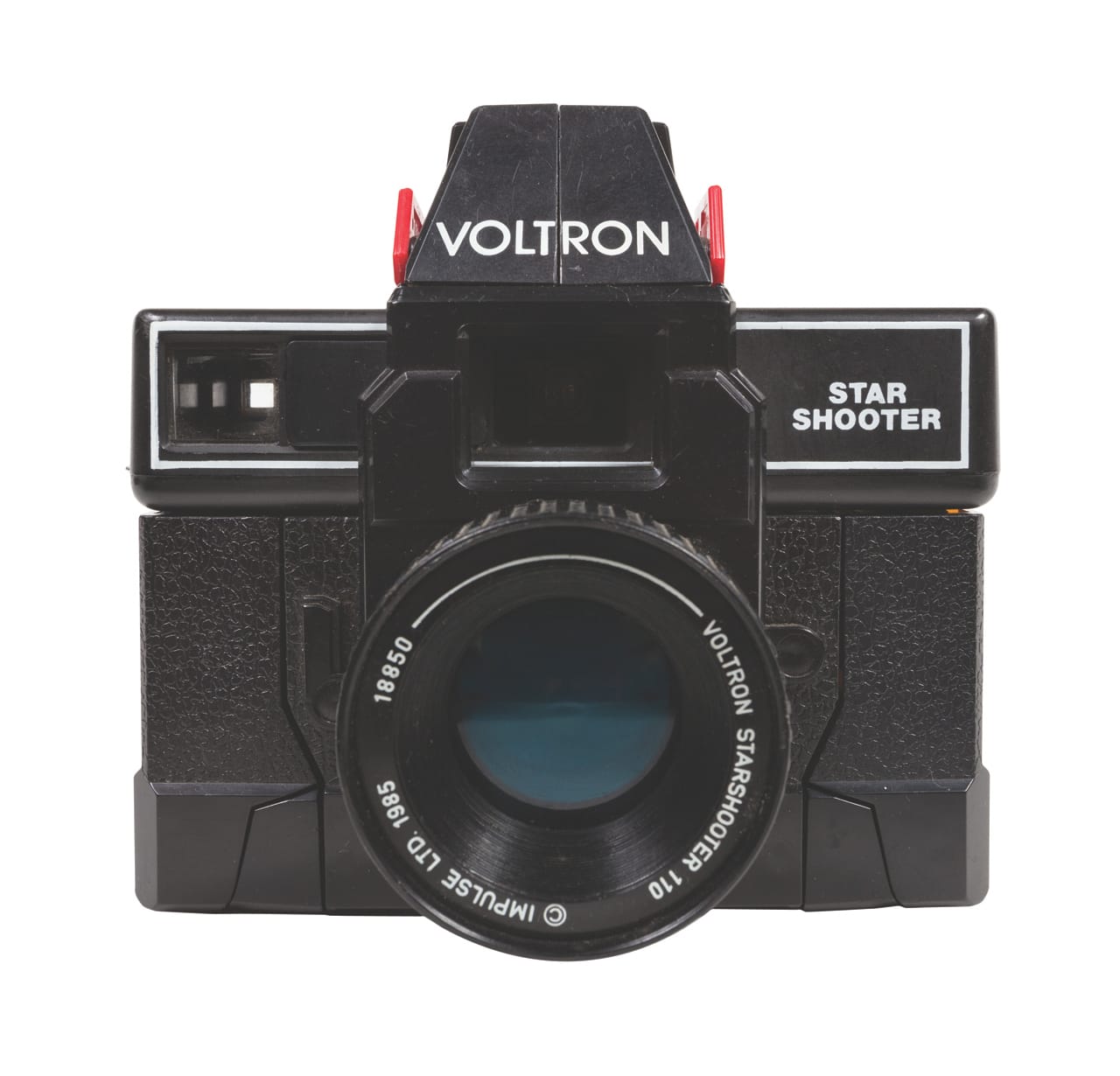 Voltron Star Shooter Camera Manufactured in Macau for Impulse Ltd. Year: 1985. Film: 110.